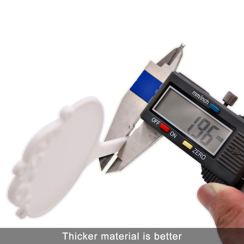 SumDirectÂ® 100pcs 2.68"x6.5" Thick Plastic Waterproof Plant T-Type Tags Markers Nursery Garden Labels (White) - Image 3